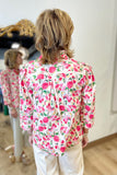 Fresh Floral Blouse Pink