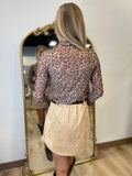Umgee Leopard Mesh Long Sleeve Top