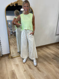 Tyler Wid Leg Pant Ecru