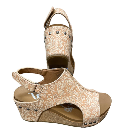 Very G Isabella Tooled Sandal Nude