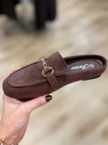 Vanilla Backless Loafer Mule Coffee