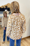 Umgee Leopard Boho Top Brown