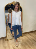 Dylan Malia Sleeveless Top White