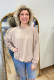 Keep Me Cozy Sweatshirt Dark Taupe