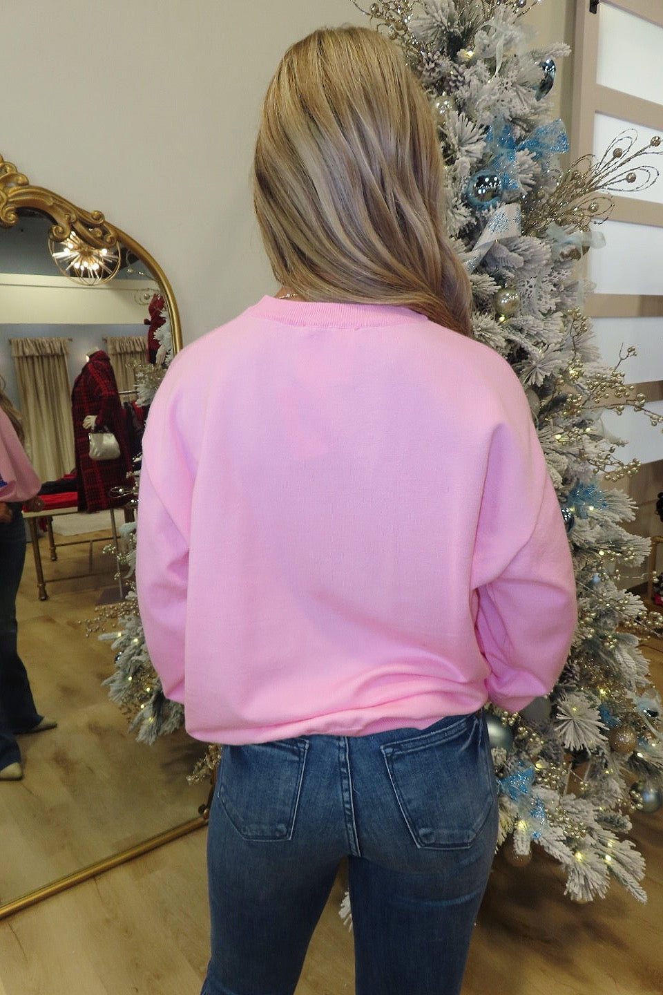 Sequin Nutcracker Sweater Baby Pink
