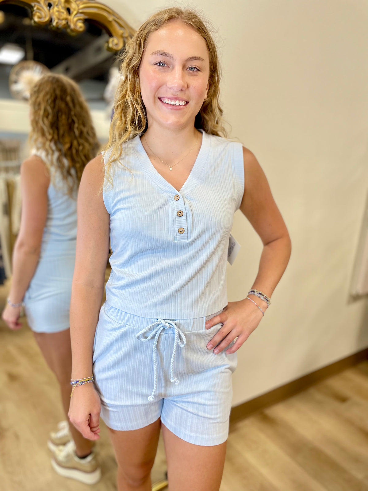 Vacay Ready 2 Piece Set Blue