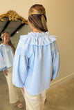 Beach Day Stripe Top Blue
