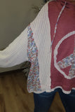 Floral Symphony Hoodie Red Brick