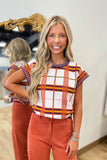 Perfect Match Plaid Sweater Top
