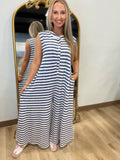 Nautical Chick Jumpsuit Navy