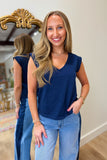 Dylan Muscle Tee Navy