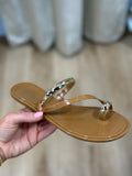 Dottie Sandal Tan w Gold