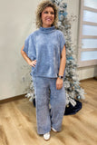 Umgee Small Town Chic 2 Piece Pant Set Denim