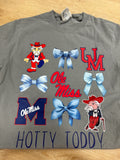 Ole Miss Croquette Graphic Tee Grey