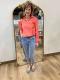 Charlie B Skinny Leg Pant w Embroidery