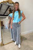 Vervet Wide Leg Jean Grey Leopard