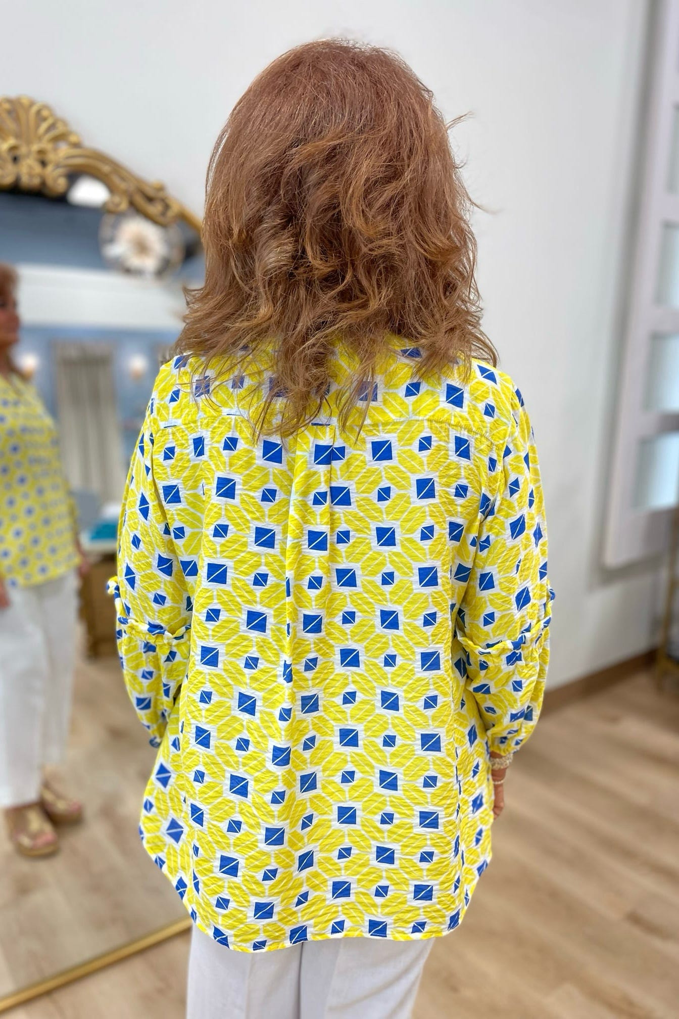 Multiples Bell Sleeve top Yellow