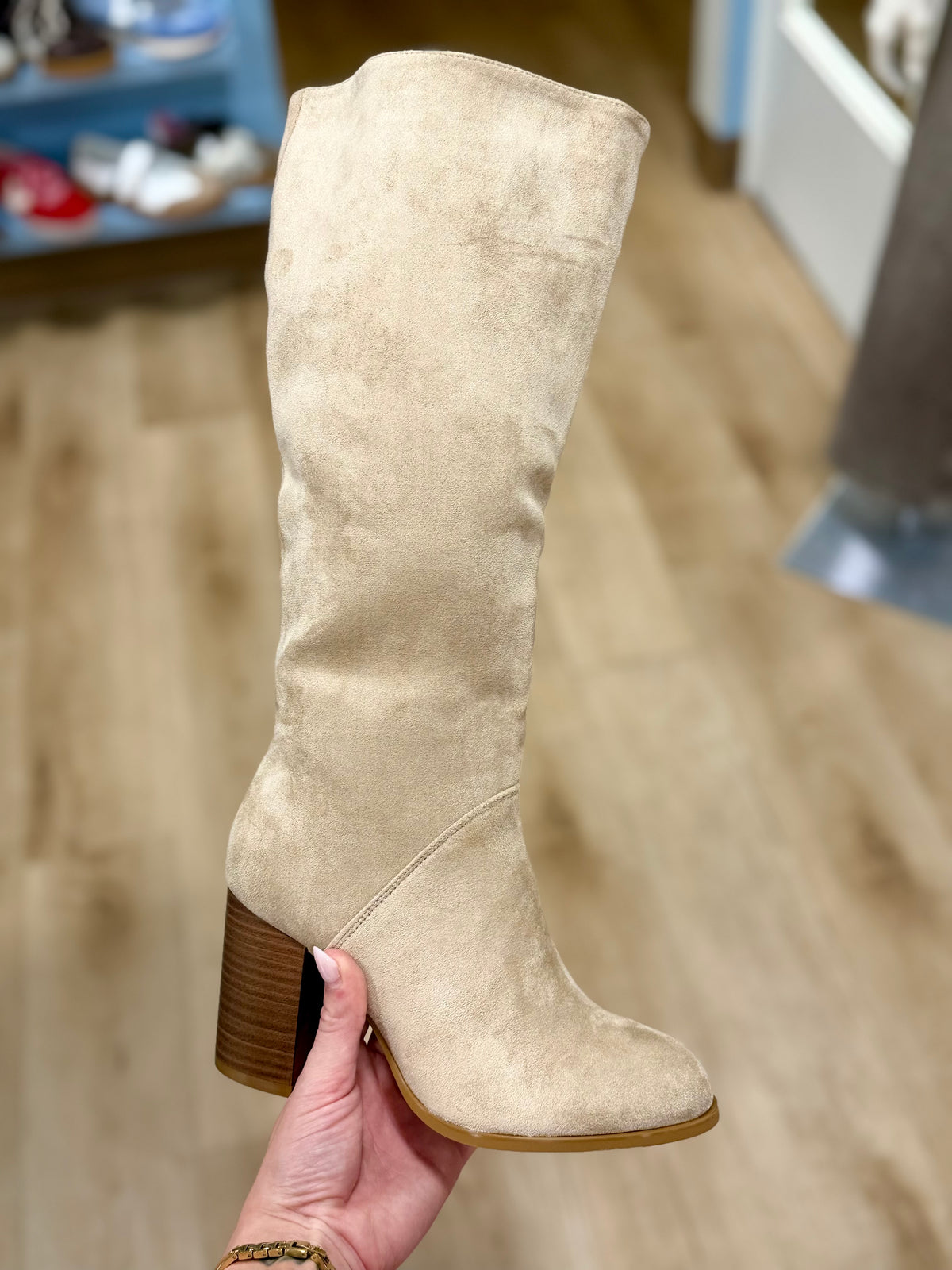 Wake 6 Tall Boot Sand Suede