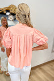 Sweet Summer Staple Top Salmon
