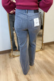 Hidden Happi High Rise Pintuck Flare Jean Grey
