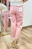Vervet Olivia Crop Wide Leg Pink