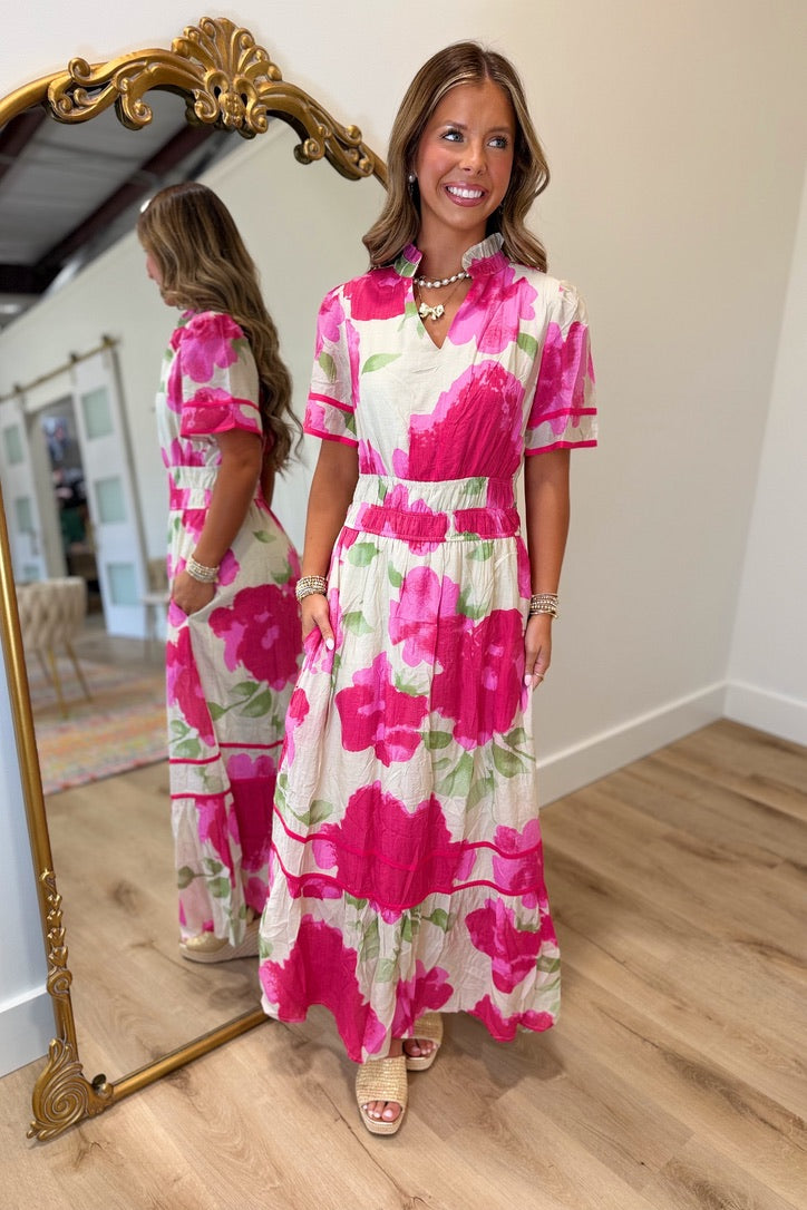 Azalea V Neck Maxi Dress