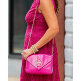 Caroline Hill Isabella Crossbody Hot Pink