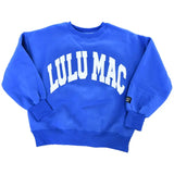 Lulu Mac Royal w White Sweatshirt
