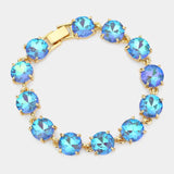 Round Stone Link Bracelet