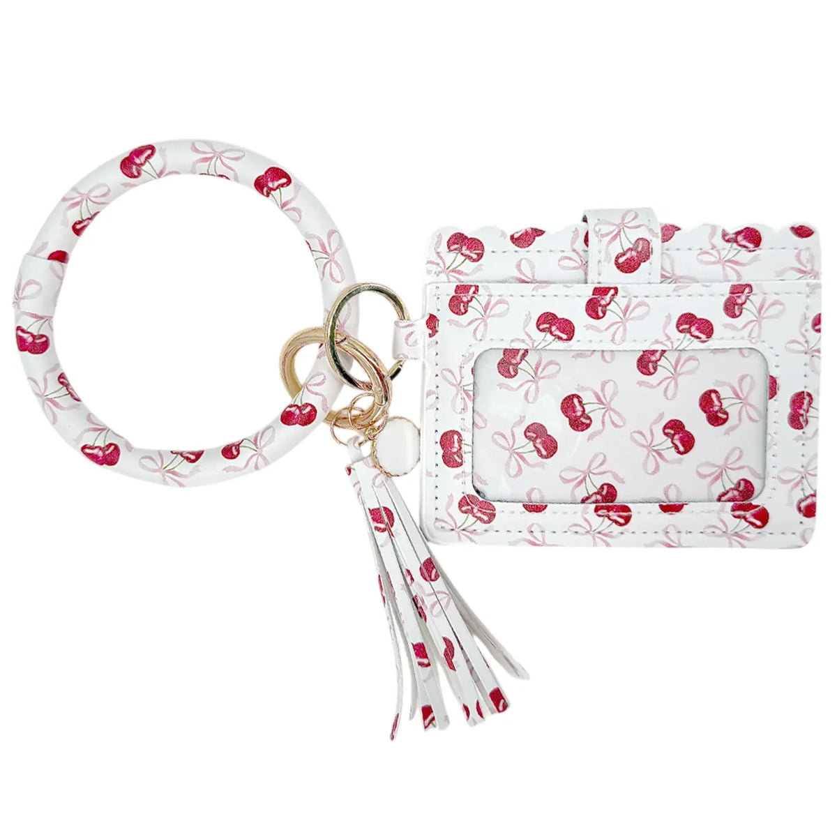 Wristlet Id Wallet Cherry