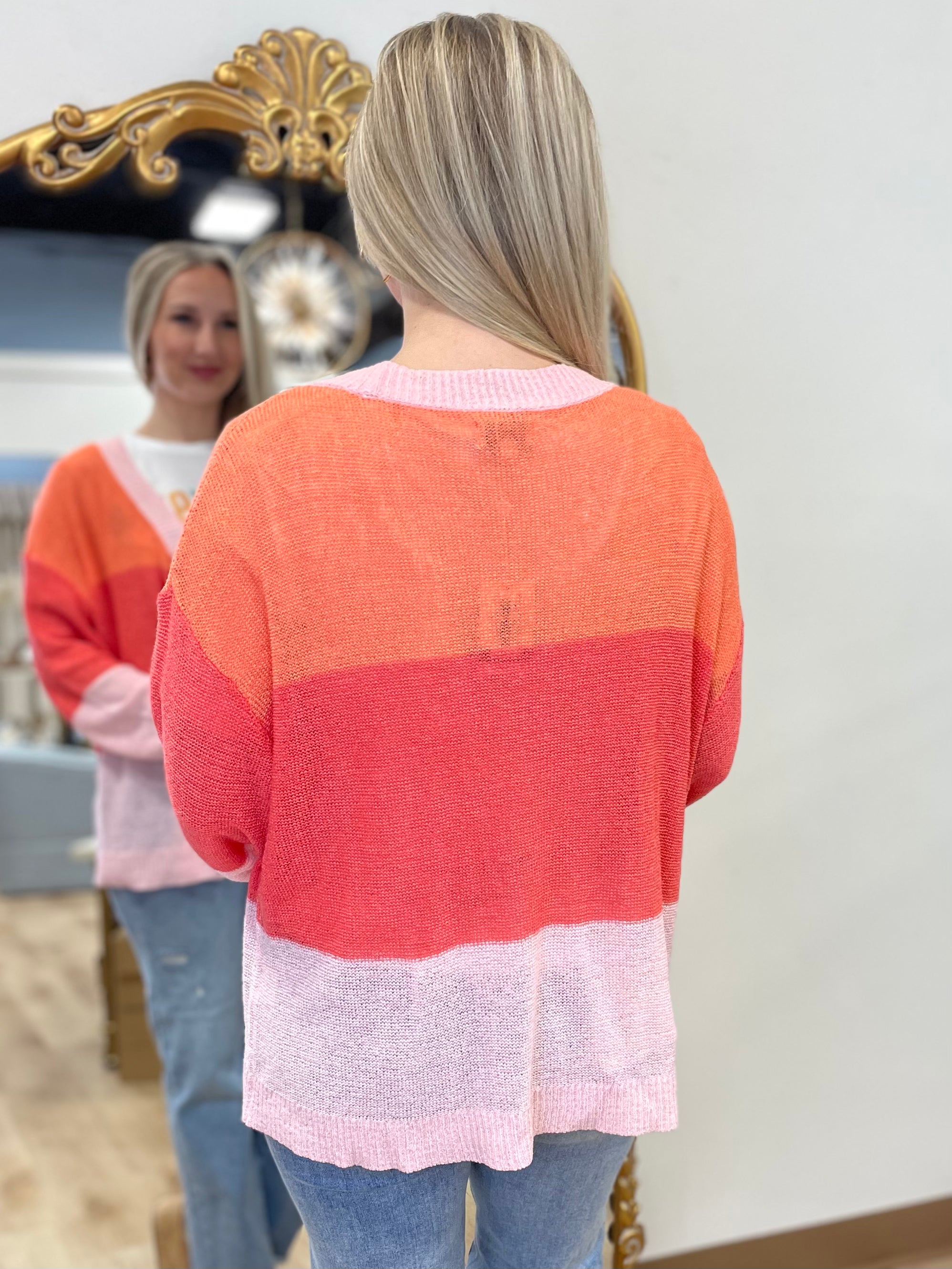 Mudpie Barker Cardigan Orange