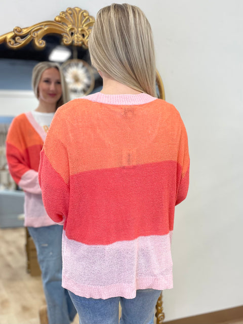 Mudpie Barker Cardigan Orange