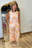 Charlie B Sleeveless Blouse Blooming