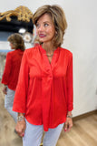 Renuar Woven Blouse Scarlet