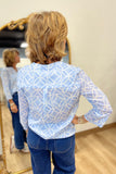 Charlie B Long Sleeve Blouse Bluebell
