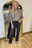 Jolie Animal Print Top Oatmeal