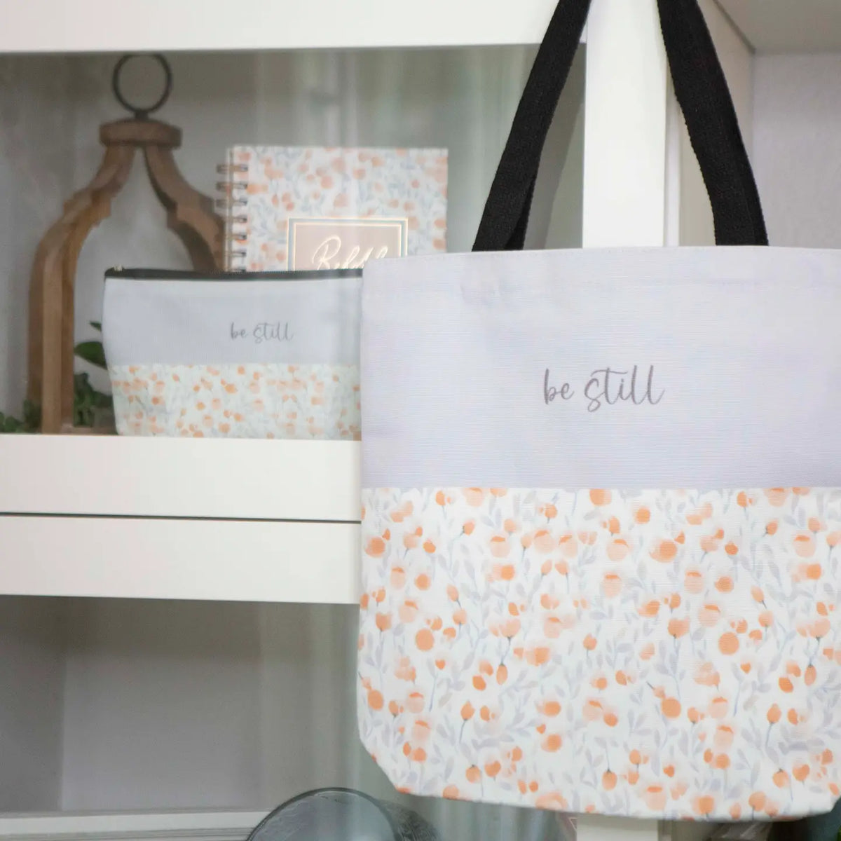Floral Be Still Tote Bag