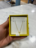 Kendra Scott Boxed Ashton Gold Pearl Pendant Necklace White Pearl