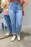 Vervet Victoria Crop Straight Leg Jean Fondly