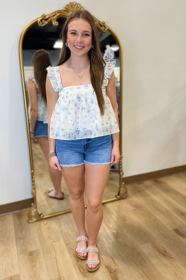 Whispers of Blue Top