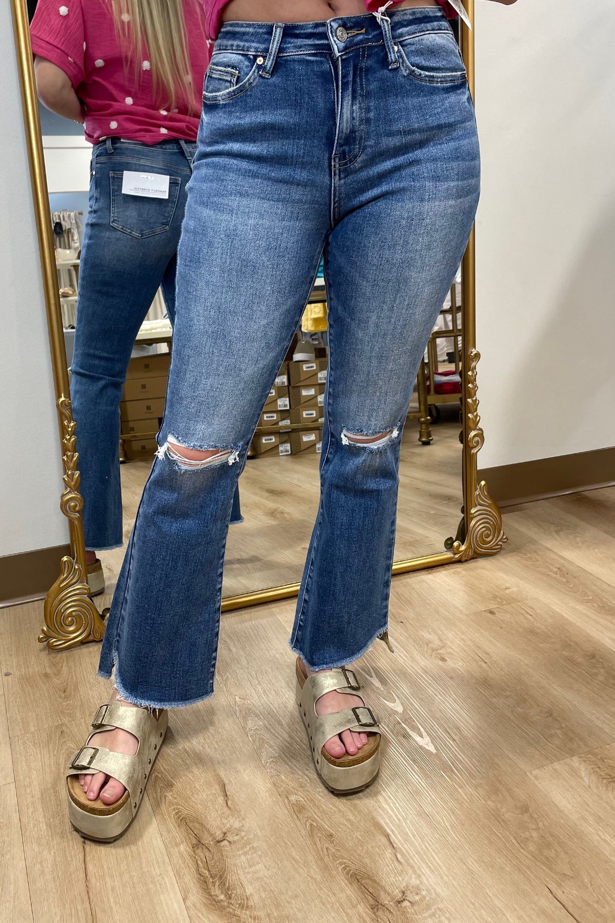 Bayeas Betty Raw Hem Jean Brilliancy