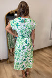 Island Escape Midi Dress Green