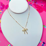 Taylor Shaye Isabella Bow Necklace