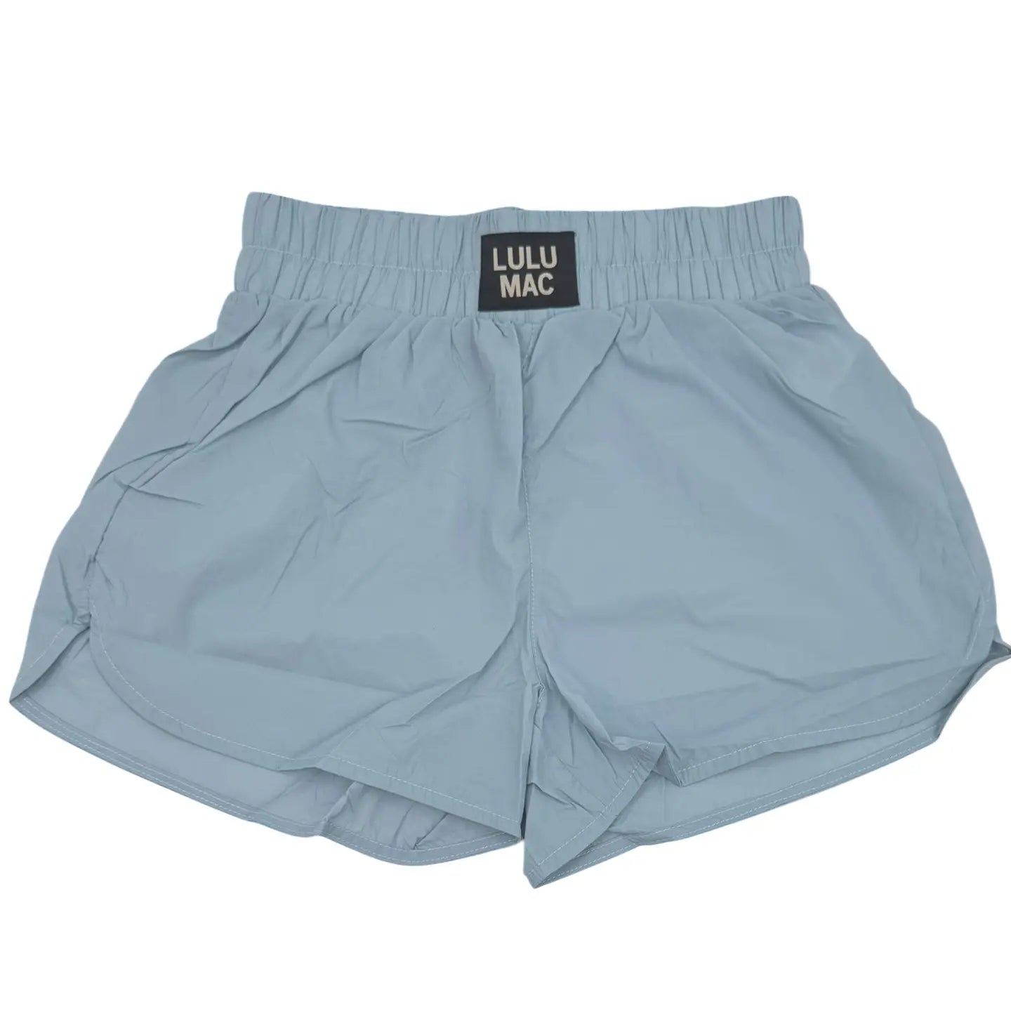 Light Blue Lulu Mac Solid Shorts