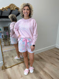 Mudpie Pink Bow Mama Sweatshirt