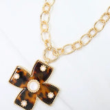 Caroline Hill Cayce Tortoise Cross Necklace