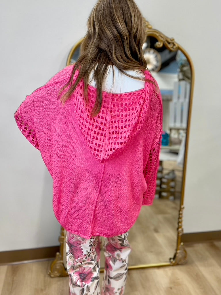 Lightweight Hoodie Fuchsia