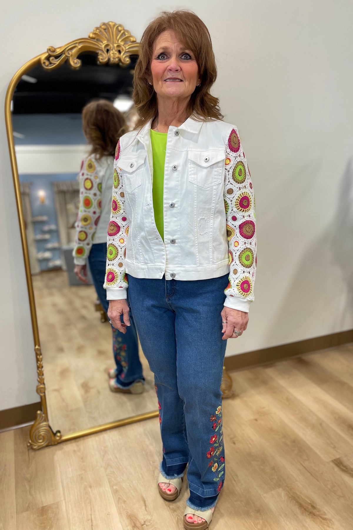 Multiples Grand Bazaar Denim Jacket White