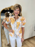 Floral Festival Blouse Yellow