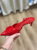 Chiara Pointed Toe Slingback Red
